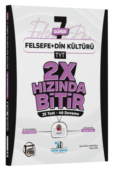 YDENİZİ TYT 2X HIZINDA TEKRAR FELSEFE-DİN - 2026